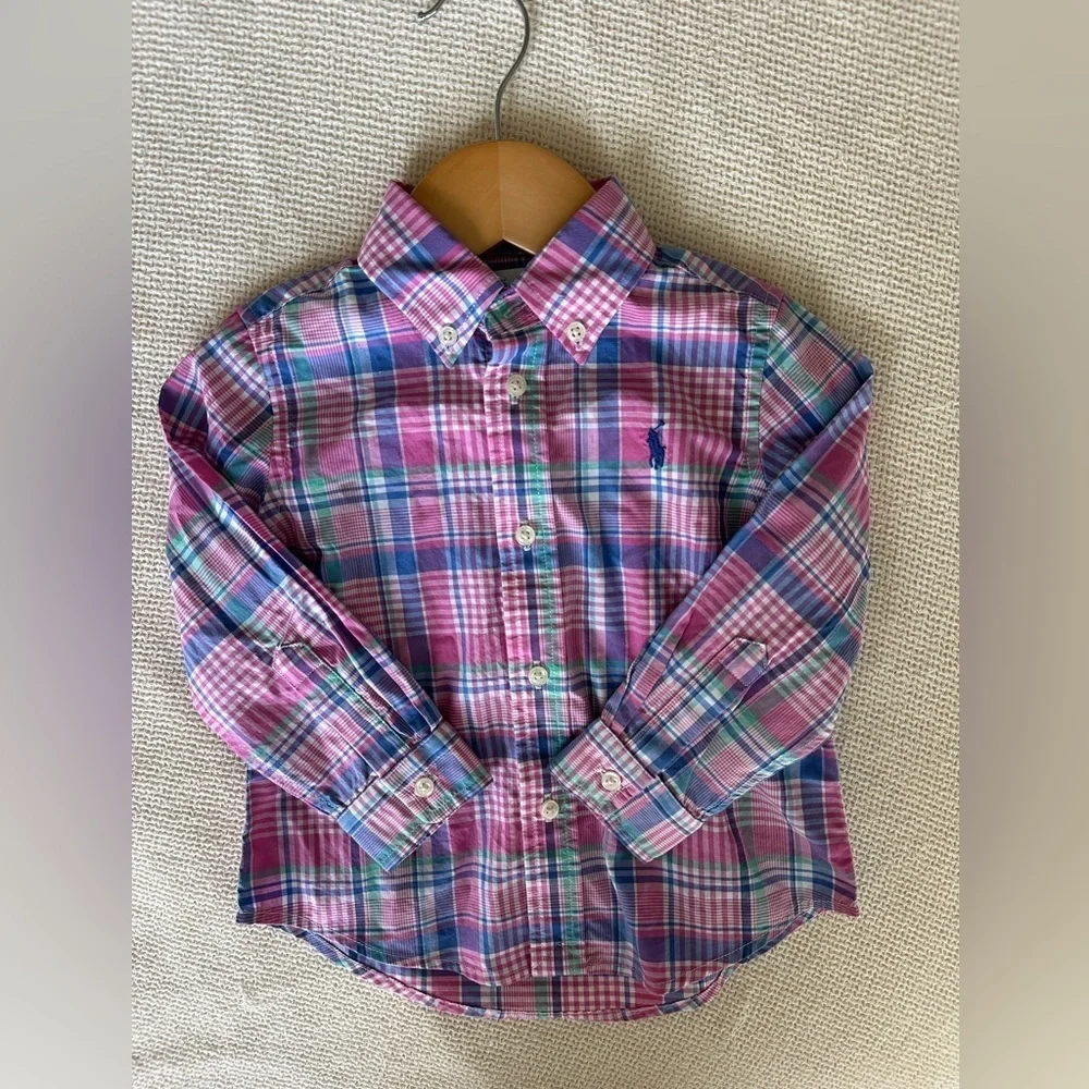 Ralph Lauren Kids Multicolor Plaid Button Down Shirt